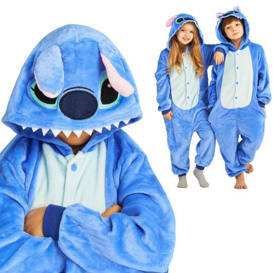 Onesie Kigurumi Pajamas Costume Lilo Stitch Kids 125-135cm
