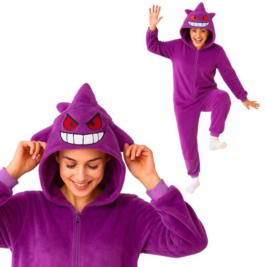 Onesie Kigurumi Pajama Costume Pokemon Gengar M: 155 165cm