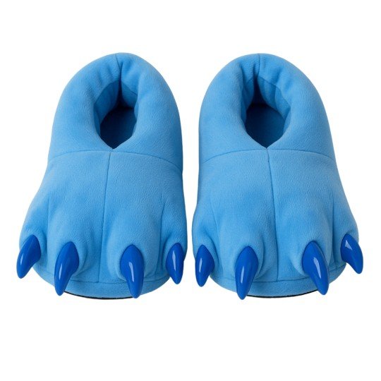 Miękkie Kapcie Dziecięce Łapy Stitch 3D Niebieskie z Pazurami