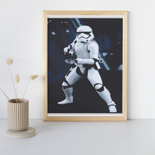 PAINT BY NUMBERS WITH FRAME Paintings - Stormtrooper, photo 2