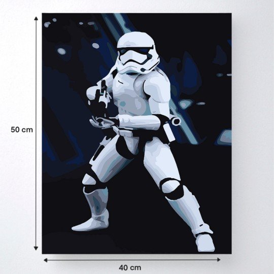 PAINT BY NUMBERS WITH FRAME Paintings - Stormtrooper, photo 3