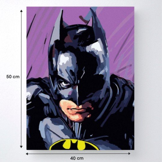 PAINT BY NUMBERS WITH FRAME Paintings - Batman DC, photo 3