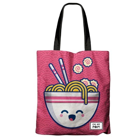 Fashionable Beach Shopping Bag Oh My Pop! Pink Yaki 33x40x7 cm