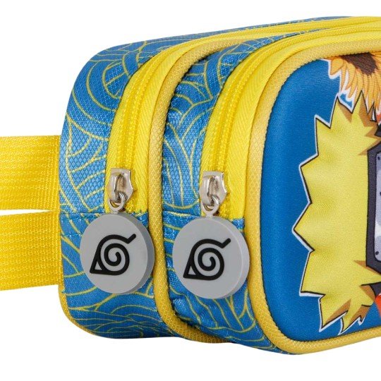 Two-Compartment School Pencil Case Naruto 3D Yellow 22x10x8 cm, photo 5