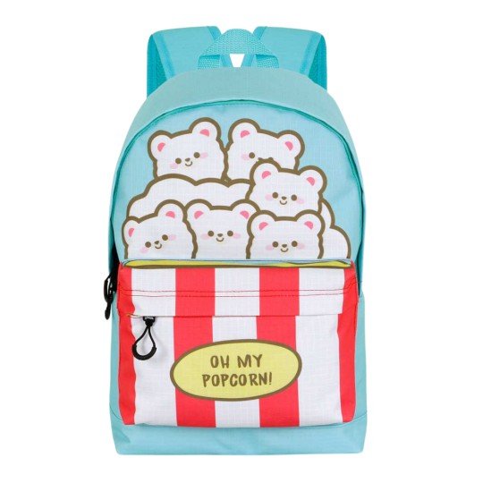 One-Compartment School Backpack Oh My Pop! Popcorn Blue 31x44x18 cm, photo 3