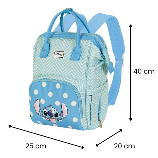 Plecak Miejski Dla Mamy Do Wózka Lilo i Stitch Disney Niebieski 25x40x20 cm, zdjęcie 4