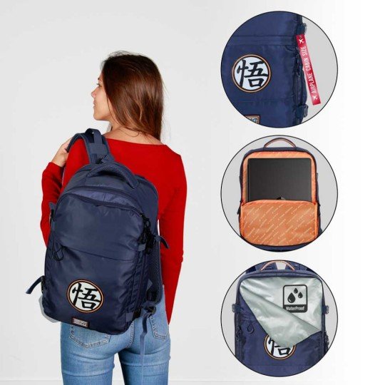 Urban Cabin Travel Backpack Dragon Ball Dark Blue 25x40x20 cm, photo 4