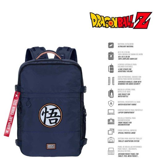 Urban Cabin Travel Backpack Dragon Ball Dark Blue 25x40x20 cm, photo 5