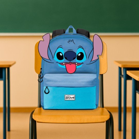 One-Compartment School Backpack Cute Stitch Disney Blue 31x44x18 cm, photo 5