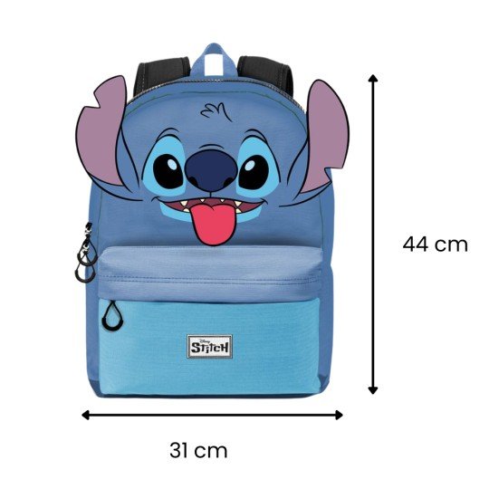 One-Compartment School Backpack Cute Stitch Disney Blue 31x44x18 cm, photo 3