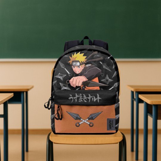 Naruto Weapons 2.0 Double-Compartment School Backpack 31x44x18cm, photo 5