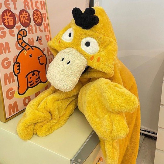 Extra Soft Lazy Robe Pokémon Psyduck 100 cm, photo 4