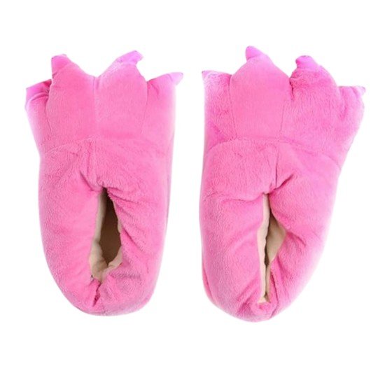 Adult Paw Slippers Pink Stitch 3D with Claws EU