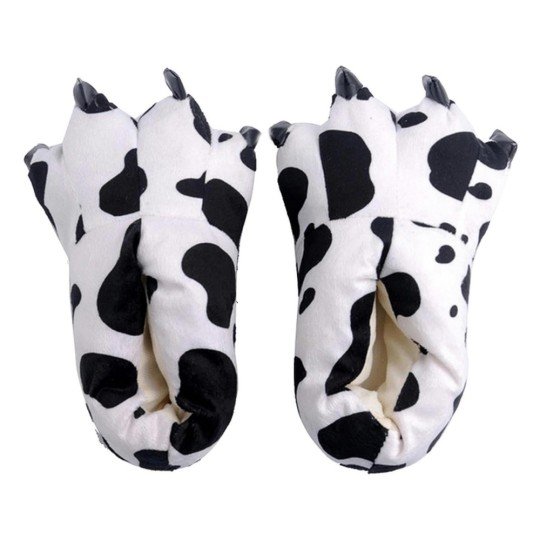 Adult Paw Slippers Cow 3D with Claws EU
