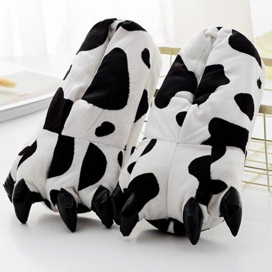 Adult Paw Slippers Cow 3D with Claws EU, photo 4
