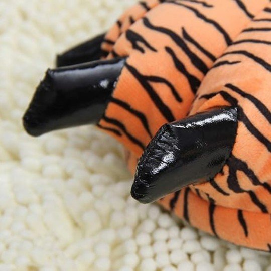 Soft Kids' Paw Slippers Tiger 3D with Claws, photo 3