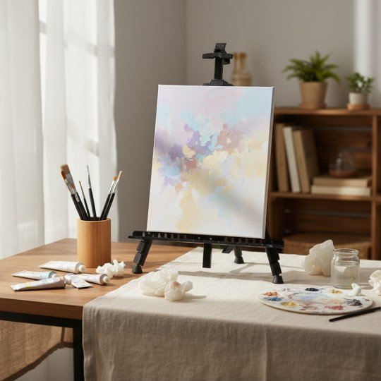 Adjustable Folding Aluminium Easel with Cover for Painting and Drawing, photo 7