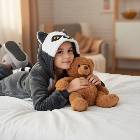 Piżama Onesie Kigurumi Kostium Przebranie Lemur Dzieci, zdjęcie 6