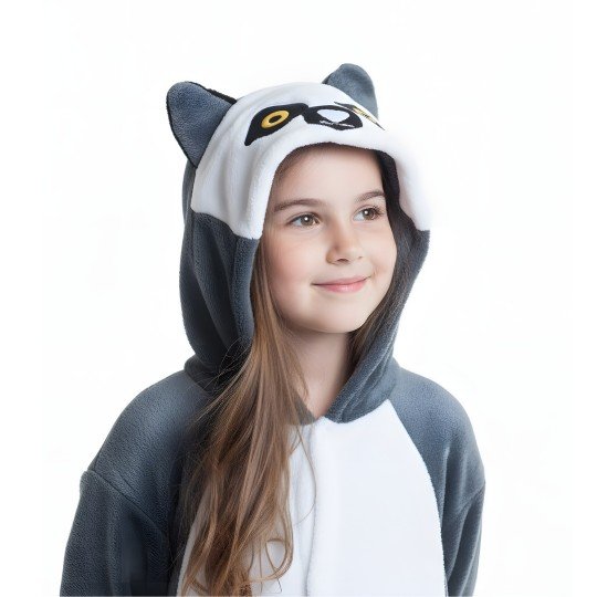 Piżama Onesie Kigurumi Kostium Przebranie Lemur Dzieci, zdjęcie 8