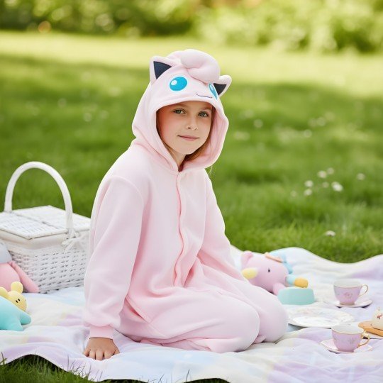 Piżama Onesie Kigurumi Przebranie Pokemon Jigglypuff Dzieci, zdjęcie 6