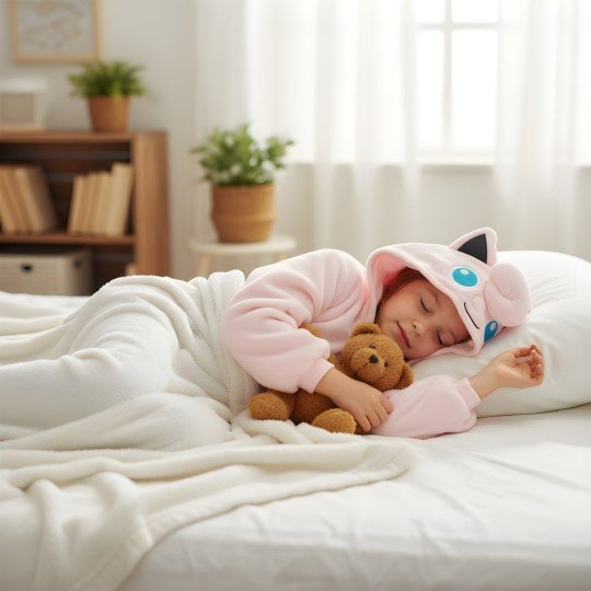 Onesie Kigurumi Pyjama Pokemon Jigglypuff Kids, photo 9