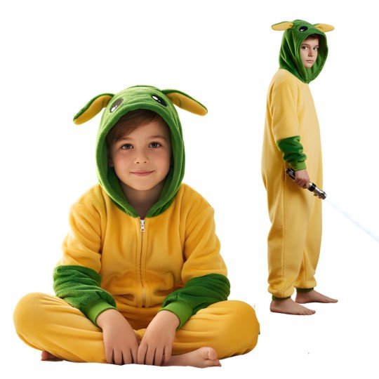 Onesie Kigurumi Pyjama Costume Baby Yoda Kids