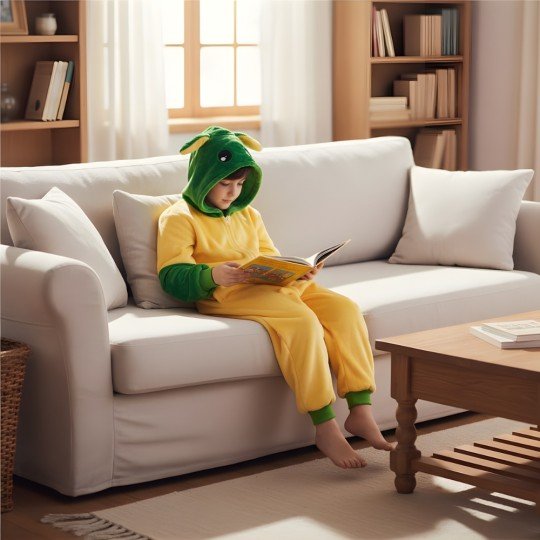 Onesie Kigurumi Pyjama Costume Baby Yoda Kids, photo 5