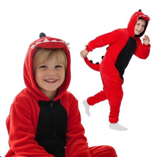 Onesie Kigurumi Pyjama Costume Dinosaur Kids