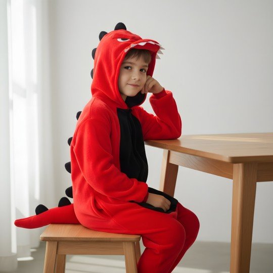 Dinosaur Kids Kigurumi Onesie Pyjama Costume, photo 2