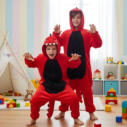 Piżama Onesie Kigurumi Kostium Przebranie Dinozaur Dzieci, zdjęcie 6