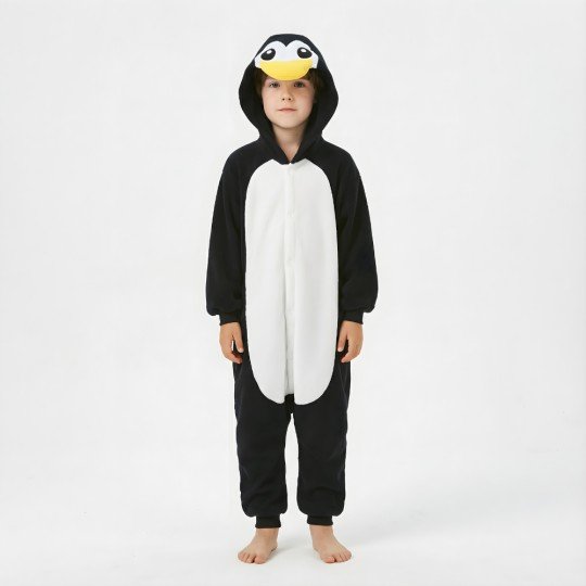 Piżama Onesie Kigurumi Kostium Przebranie Pingwin Dzieci, zdjęcie 6