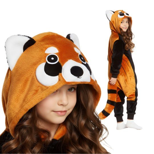 Onesie Kigurumi Pyjama Costume Red Panda Kids