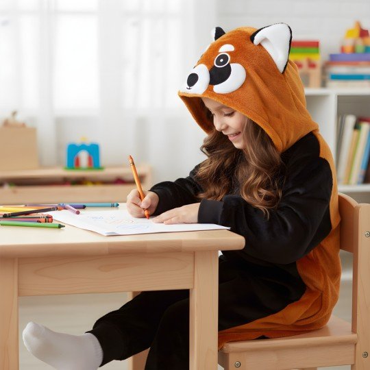 Piżama Onesie Kigurumi Kostium Przebranie Ruda Panda Dzieci, zdjęcie 8