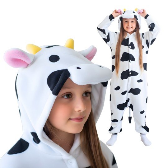 Cow Kigurumi Onesie Pajama Costume Kids