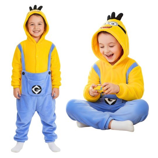 Minion Kigurumi Onesie Pajama Costume Kids