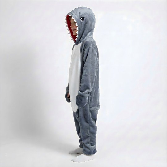 Onesie Kigurumi Pyjama Costume Fancy Dress Shark Kids, photo 9