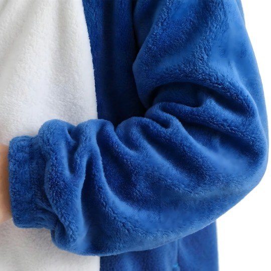 Onesie Kigurumi Pyjama Fancy Dress Navy Shark Kids, photo 10