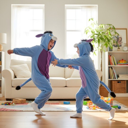 Eeyore the Donkey Kigurumi Onesie Pajama Costume Kids, photo 2