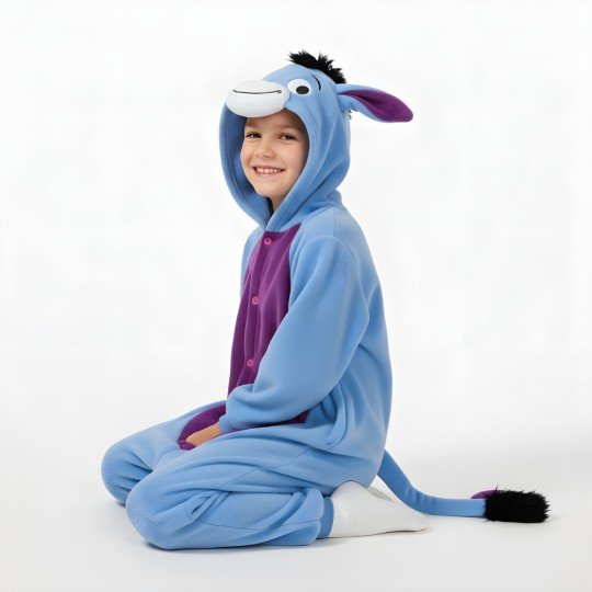Eeyore the Donkey Kigurumi Onesie Pajama Costume Kids, photo 3