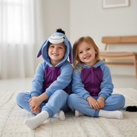 Eeyore the Donkey Kigurumi Onesie Pajama Costume Kids, photo 9