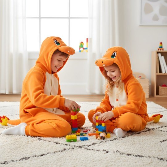 Pokémon Charmander Kigurumi Onesie Pajama Costume Kids, photo 3