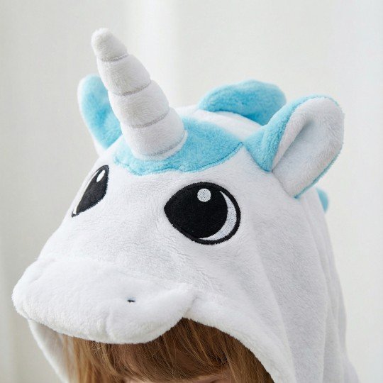 Piżama Onesie Kigurumi Kostium Przebranie Biały Jednorożec Dzieci, zdjęcie 10