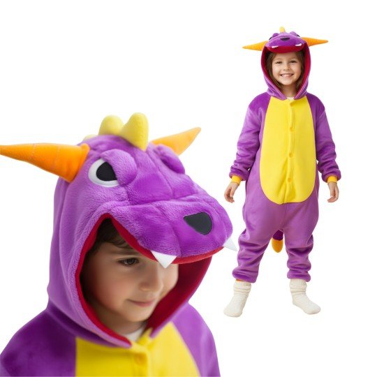 Onesie Kigurumi Pyjama Costume Spyro Kids