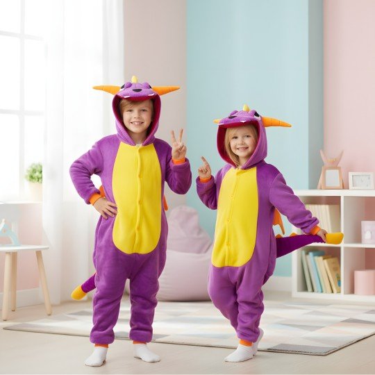 Spyro Kigurumi Onesie Pajama Costume Kids, photo 4