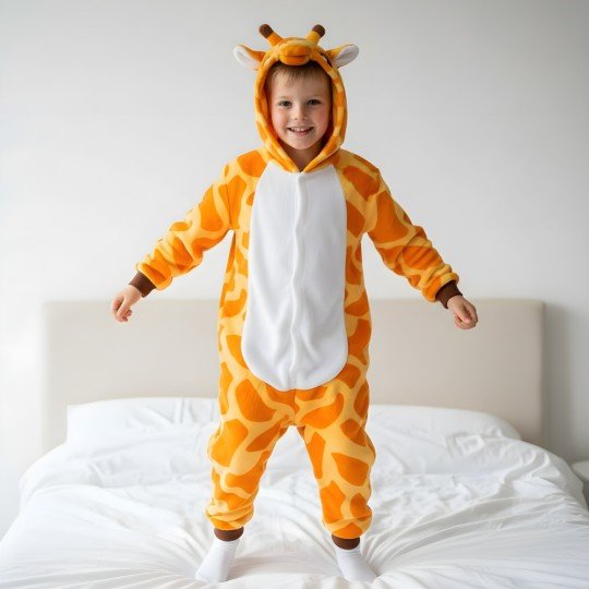 Piżama Onesie Kigurumi Kostium Przebranie Żyrafa Dzieci, zdjęcie 6