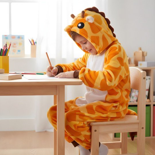 Piżama Onesie Kigurumi Kostium Przebranie Żyrafa Dzieci, zdjęcie 11