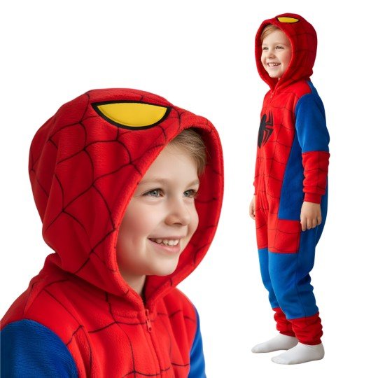 Piżama Onesie Kigurumi Kostium Przebranie Spiderman Dzieci