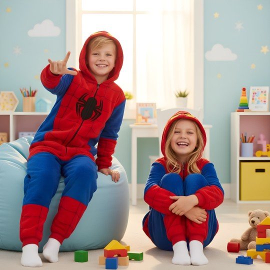 Kigurumi Onesie Pyjama Costume Outfit Spider-Man, photo 6