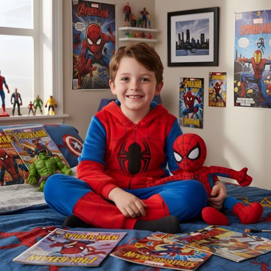 Kigurumi Onesie Pyjama Costume Outfit Spider-Man, photo 10