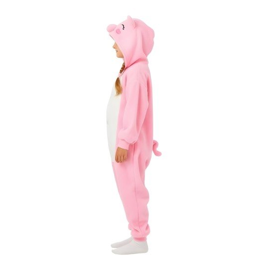Onesie Kigurumi Pyjama Costume Pink Piglet Kids, photo 5